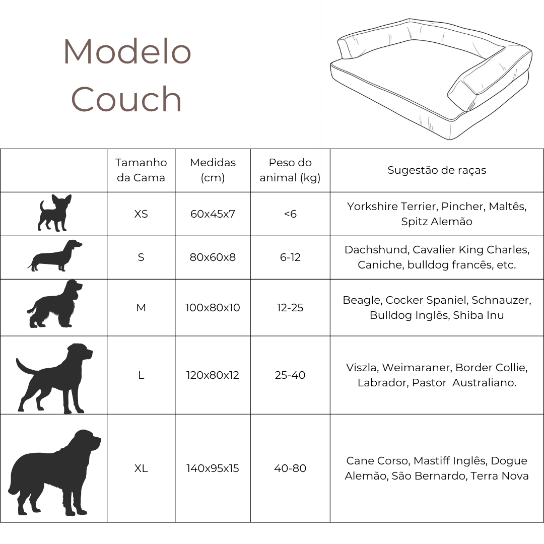 Dog Bed Couch - Basalt Gray