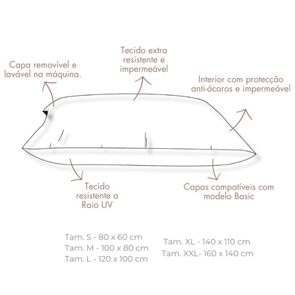 Cama Basic Indestructible - Bege