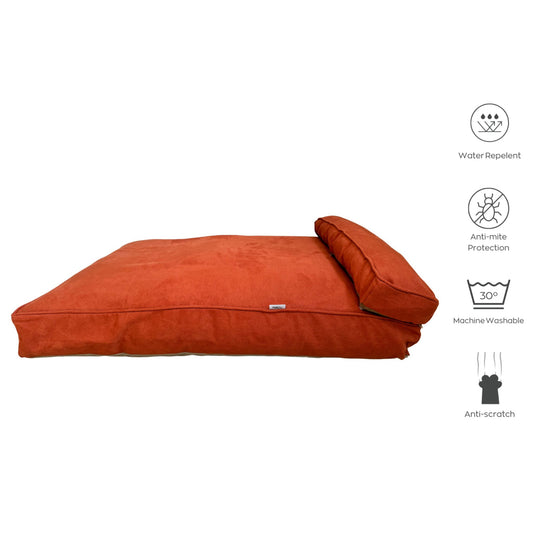 Confortable Design Dog Bed Brick colour