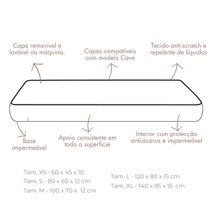Cama Contour Indestructible - Bege Natura